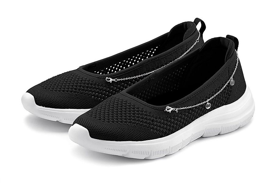 LASCANA Slip-On-Sneaker, Freizeitschuh, Slipper, Sneaker Ballerina, Halbsch günstig online kaufen