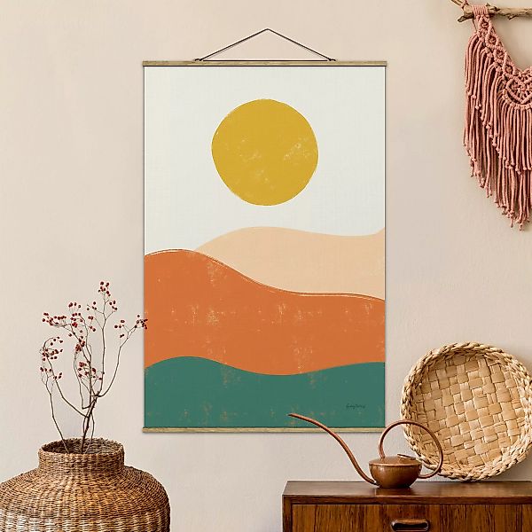 Stoffbild mit Posterleisten Sonnenjäger günstig online kaufen