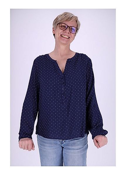SPLASH OF COLOR Klassische Bluse Schlupfbluse Minimalprint kleine Karos günstig online kaufen