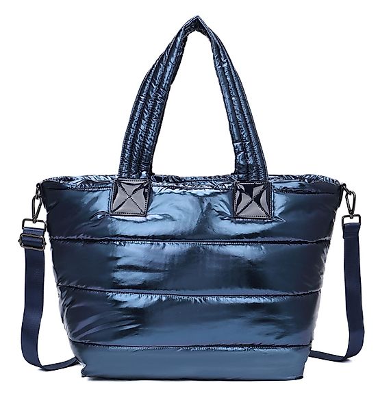 ITALYSHOP24 Schultertasche XL Damen Nylontasche Shopper günstig online kaufen