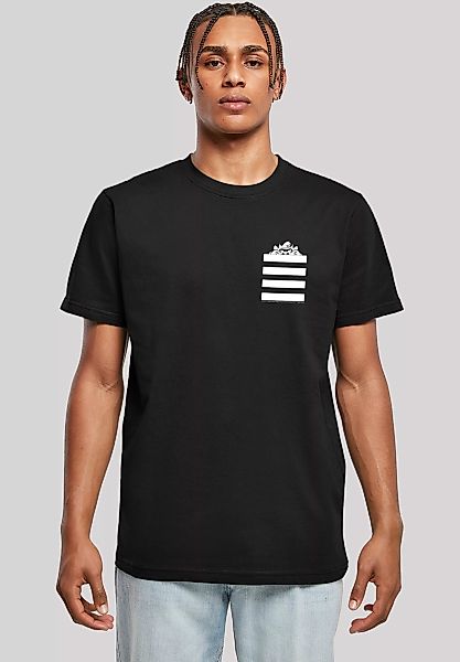 F4NT4STIC T-Shirt "Looney Tunes Taz Stripes Faux Pocket", Print günstig online kaufen
