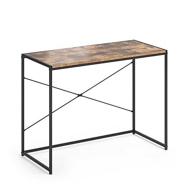 Vicco Schreibtisch Fyrk, Antikholz/Schwarz, 100 x günstig online kaufen