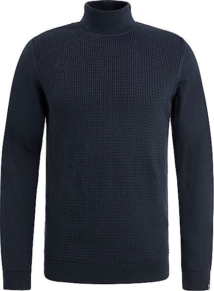 Vanguard Rollkragenpullover Struktur Navy - Größe M günstig online kaufen