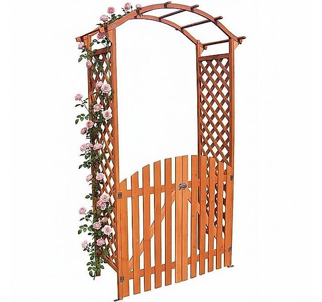 Feel2Home Rosenbogen Rankgitter mit Tür, Gartenbogen Spalier für Rosen & Kl günstig online kaufen