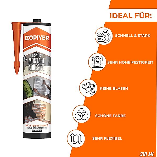 IZODEKOR Montagekleber IZODEKOR Montagekleber – Acryl-Dichtstoff günstig online kaufen
