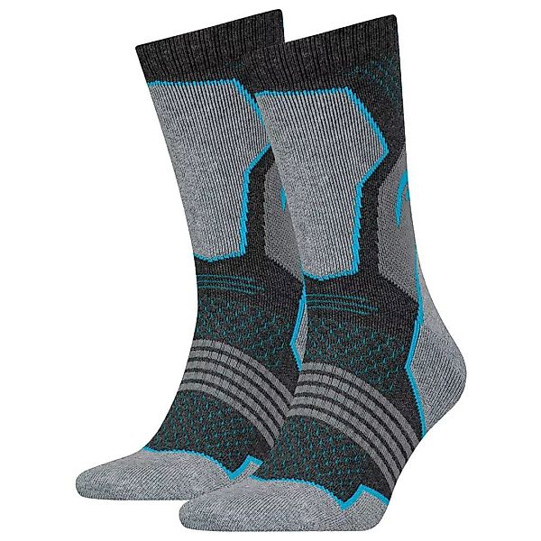 Head Hiking Crew Socken 2 Paare EU 39-42 Grey / Blue günstig online kaufen
