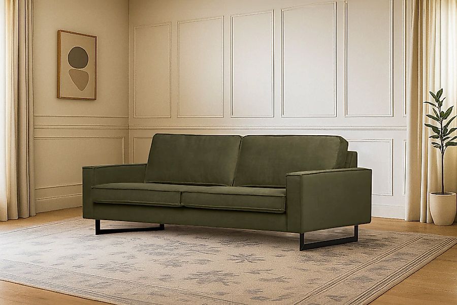 Home affaire 3-Sitzer "Maxi-Ausführung Pinto, 236 cm, Cord, Chenille, Leder günstig online kaufen