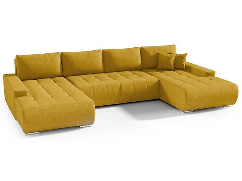 Beautysofa Ecksofa mit Bettkasten DRACO U, U-förmig, mit Schlaffunktion und günstig online kaufen