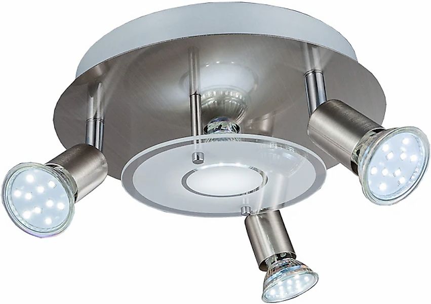 B.K.Licht LED Deckenstrahler, 4 flammig, Leuchtmittel GU10   Leuchtmittel w günstig online kaufen