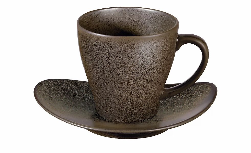 ASA SELECTION Tasse mit Unterteller  Cuba Marone ¦ braun ¦ Maße (cm): H: 9 günstig online kaufen