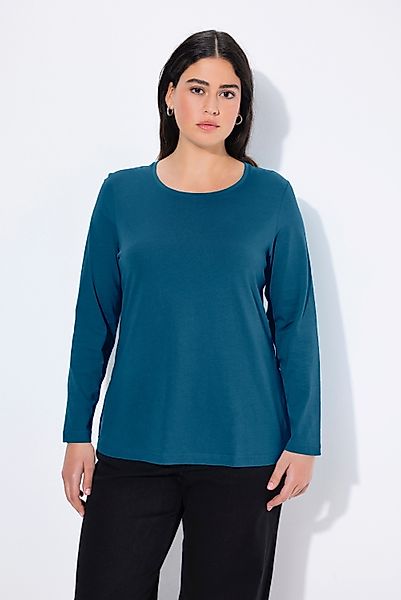 Ulla Popken T-Shirt Shirt Slim Rundhalsausschnitt günstig online kaufen