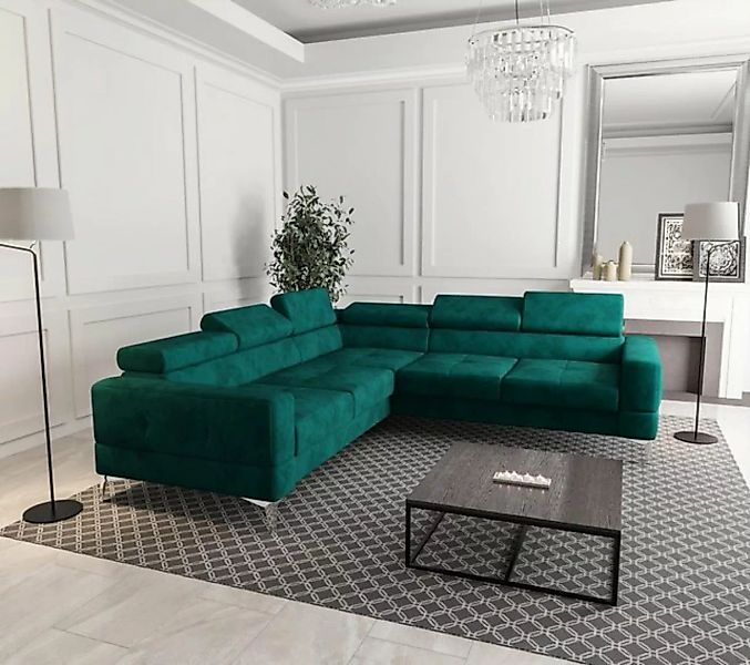 JVmoebel Ecksofa, Ecksofa Wohnzimmer L Form Sofas Couch Design Polsterung T günstig online kaufen