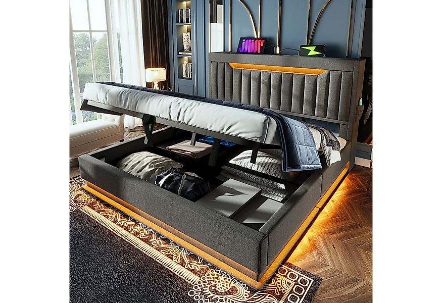 TavilaEcon Boxspringbett Modernes LED-Bett mit Smart-Funktionen, 4 Größen ( günstig online kaufen