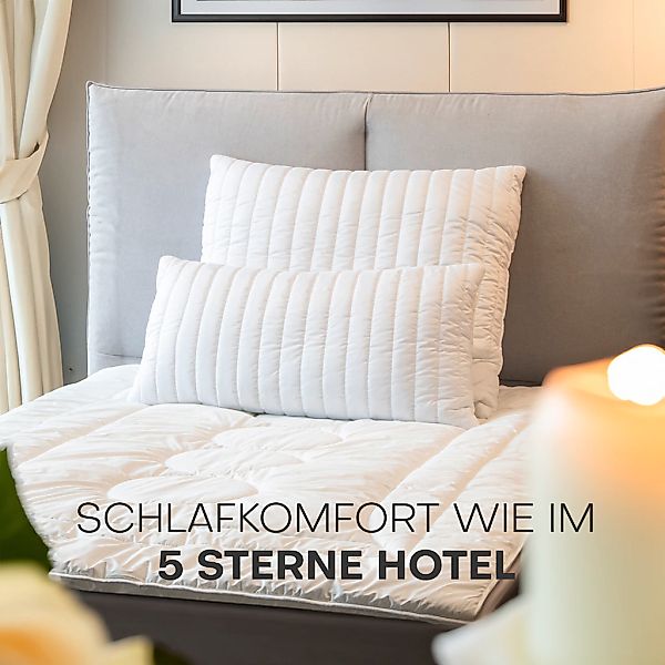 John Cotton Baumwollkissen "Magicline 40x80, 80x80 cm, pure Eleganz" Füllun günstig online kaufen