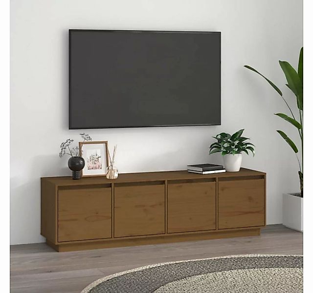 furnicato TV-Schrank Honigbraun 156x37x45 cm Massivholz Kiefer günstig online kaufen