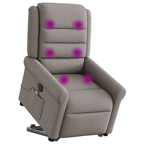 vidaXL Elektrischer Massagesessel mit Aufstehhilfe Taupe Stoff 3303351 günstig online kaufen