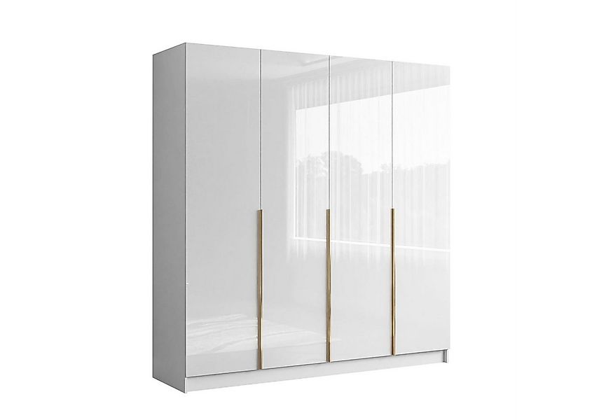 Lookway Kleiderschrank AUREL 4D mit Hochglanz Fronten und Schubladen günstig online kaufen