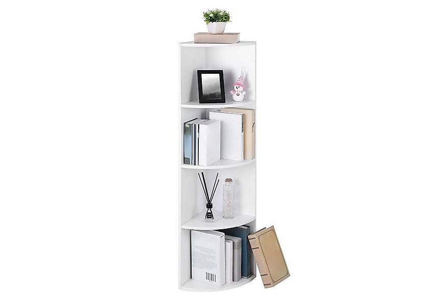 VASAGLE Eckregal, Bücherregal, 4 Ebenen, Standregal, freistehende Aufbewahr günstig online kaufen