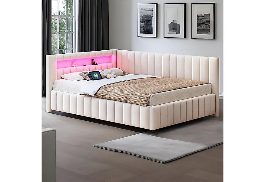 MODFU Polsterbett Daybett Tagesbett Polsterbett Doppelbett Kinderbett Gäste günstig online kaufen