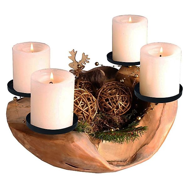 HOMECALL Dekoschale Schlüsselschale Rund Holzschale Natürlich günstig online kaufen