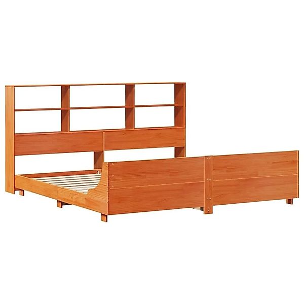 vidaXL Massivholzbett ohne Matratze Wachsbraun 180x200 Kiefernholz 3323682 günstig online kaufen