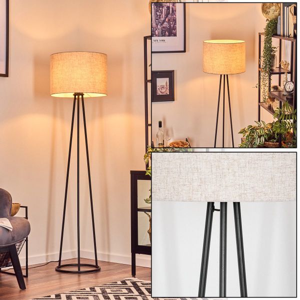 hofstein Stehlampe Stehlampe aus Metall/Stoff in günstig online kaufen