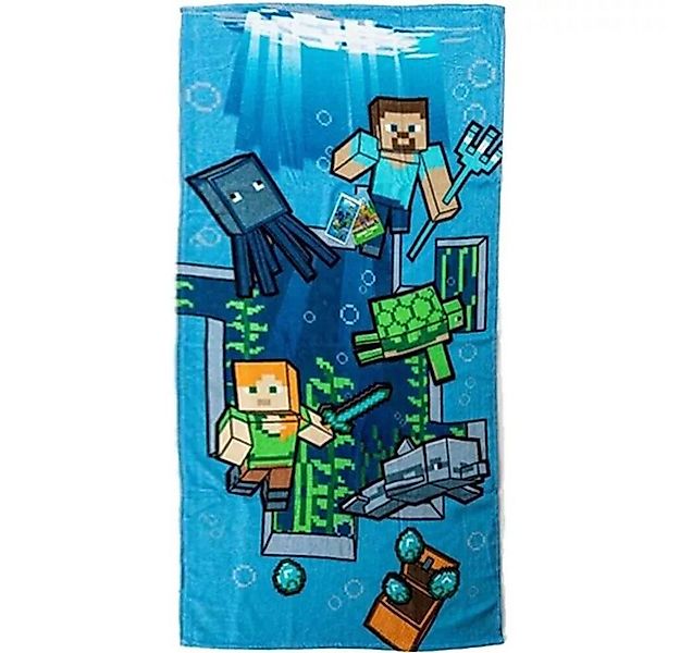 Minecraft Badetuch Minecraft Dive Badetuch, Strandtuch 70x140cm 100% Baumwo günstig online kaufen