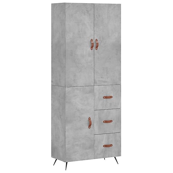 vidaXL Highboard Betongrau 69,5x34x180 cm Holzwerkstoff 3195879 günstig online kaufen