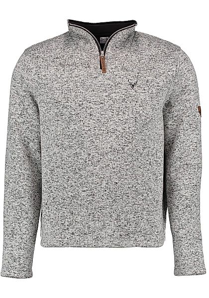 OS Trachten Strickfleece-Pullover Wukom Troyer hochgeschlossen günstig online kaufen