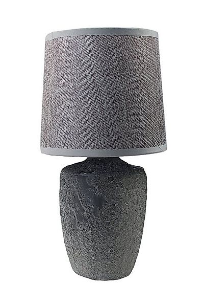 Arnusa Tischleuchte kleine Nachttischlampe Beton Optik 15x30 cm, Ein-/Aussc günstig online kaufen