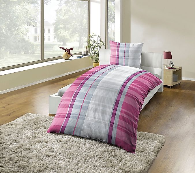 KiNZLER Bettwäsche Polycotton Flanell Bettwäsche, Polycotton, günstig online kaufen