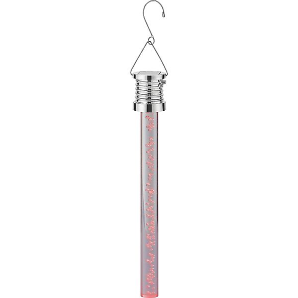 Solar-Hängeleuchte Stab LED Rot Ø 3 cm x 22 cm günstig online kaufen