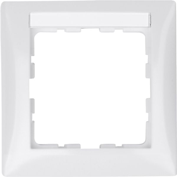 Berker Rahmen 1f. pws/gl m.Beschriftungsfeld 10118919 günstig online kaufen
