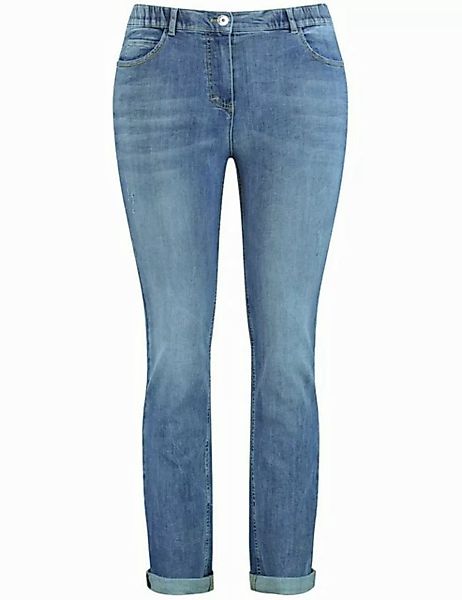 Samoon Stretch-Jeans 5-Pocket Jeans Betty mit Saumaufschlag günstig online kaufen