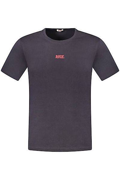 Rifle T-Shirt Kurzes Herren T-Shirt in Blau mit Logo und Druck günstig online kaufen