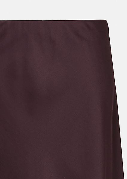 comma Maxirock Midi-Rock aus Satin mit günstig online kaufen