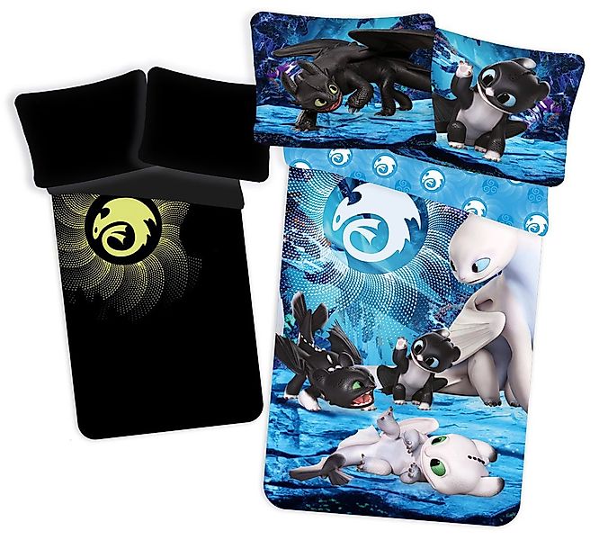Jerry Fabrics Bettwäsche How to Train Your Dragon Bettwäsche Leuchteffekt D günstig online kaufen