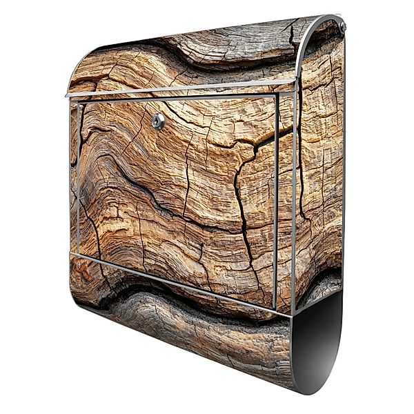 Banjado Design Briefkasten Silber Pulverbeschichtet 39x47x14cm 2 Schlüssel günstig online kaufen