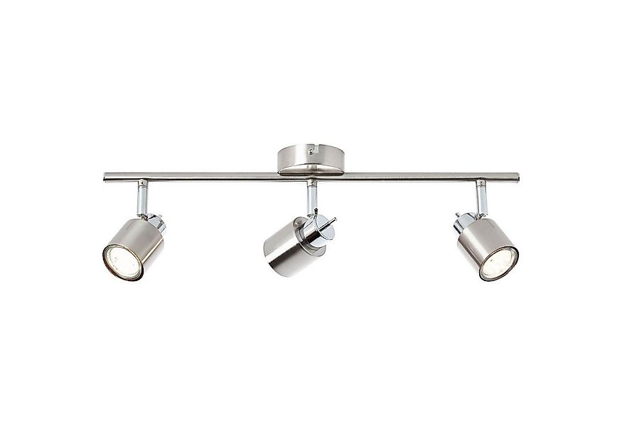 Brilliant Deckenstrahler Andres, ohne Leuchtmittel, Spotrohr 3flg nickel/ch günstig online kaufen