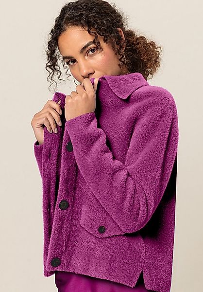 bianca Strickjacke BESS in cooler Trendfarbe mit Kentkragen günstig online kaufen