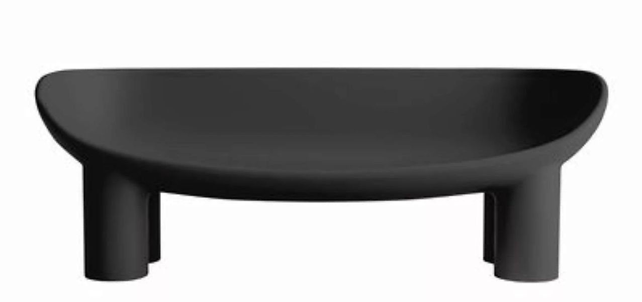Gartensofa 2-Sitzer Roly Poly plastikmaterial schwarz / L 175 cm - 3-Sitzer günstig online kaufen