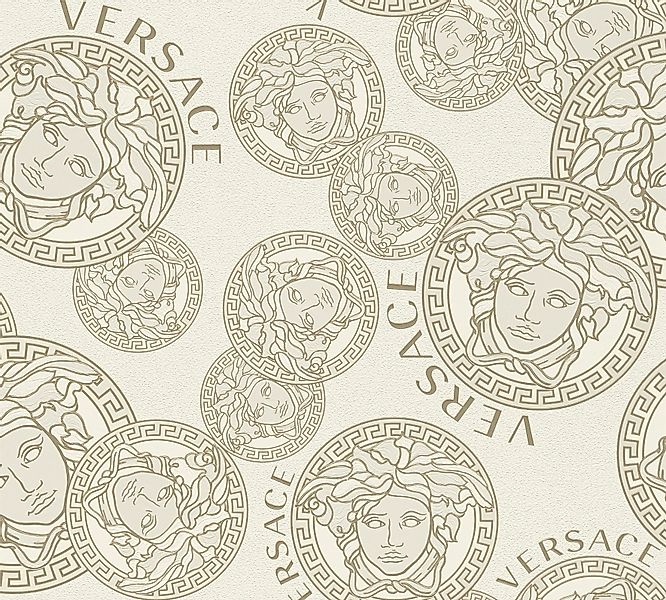Versace Vliestapete Wallpaper Versace 5 Medusakopf, günstig online kaufen