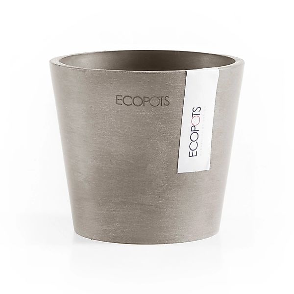 ECOPOTS Blumentopf Amsterdam Mini 10,5 Taupe, günstig online kaufen