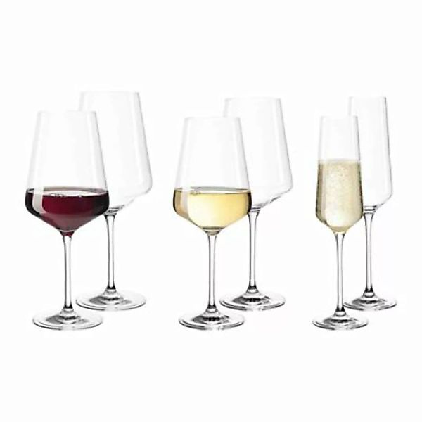 LEONARDO PUCCINI Weinglas Sektglas 6er Single-Set Trinkgläser transparent günstig online kaufen