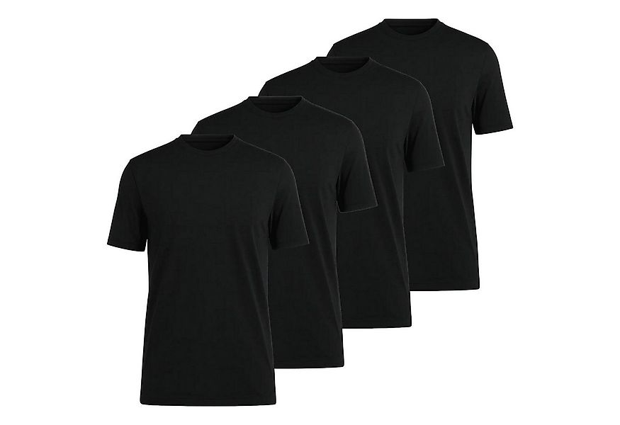 OLYMP T-Shirt Herren T-Shirt 4er Pack Baumwolle (Packung, 4er Pack) günstig online kaufen