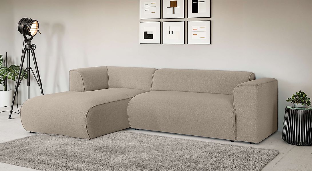 Home affaire Ecksofa »MERID L-Form (257 cm), zeitlos & stilvolles Design,« günstig online kaufen