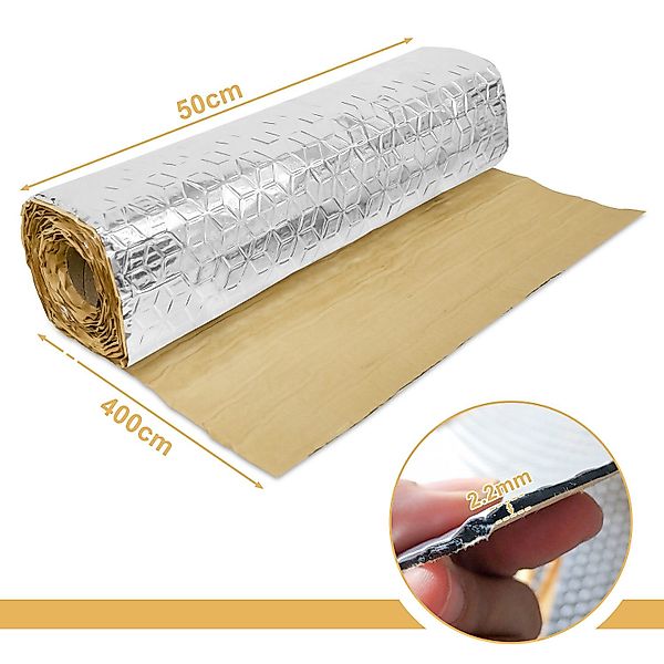 Clanmacy Dämmplatte 400x50cm Dämmmatte Selbstklebend Matte günstig online kaufen