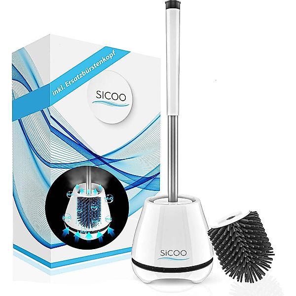 SICOO WC-Garnitur WC-Bürste Toilettenbürste Klobürste Bürstengarnitur, günstig online kaufen