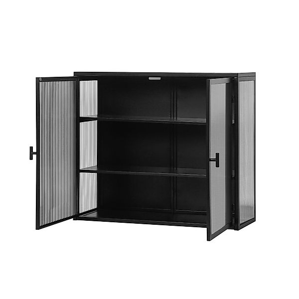 OKWISH Hängeschrank mit Glastüren, dreistufiger Stauraum günstig online kaufen