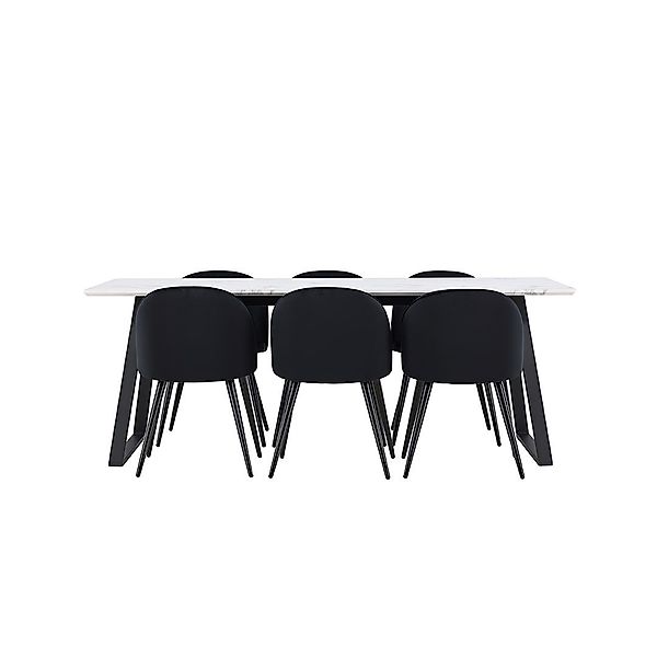 ebuy24 Essgruppe Malaga Essgruppe Esstisch 90x200cm günstig online kaufen